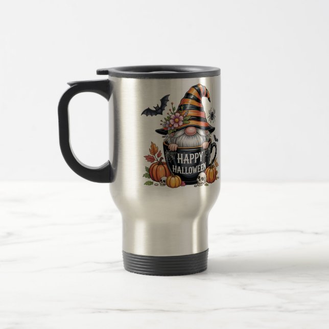 Süße Halloween-Tasse mit Elf in der Kaffeetasse |  (Links)