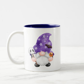 Süße Halloween-Zauberer-Gnome-Zweitön-Tasse Zweifarbige Tasse