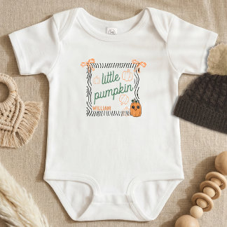 Süße Halloween-Zitat-Kürbis-Baby-Ankündigung Baby Strampler