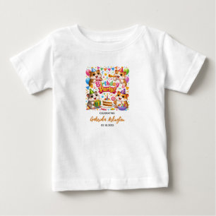 Süße Hamster-Geburtstagsfeier Kinder Hamster Baby T-shirt