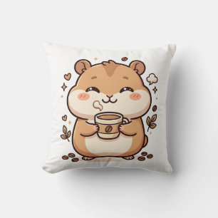 Süße Hamster-Kaffeetrinkende-Kissen Kissen