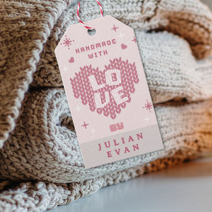 Süße Handgemachte Mit Liebe Häkeln Pflegehinweise Geschenkanhänger
