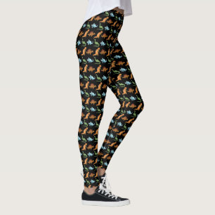 Süße Handgezeichnete Dinosaurier-Muster-Leggings Leggings