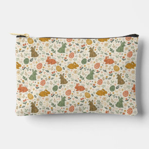 Süße handgezeichnete Frühling-Hasen-Tasche Zubehörtasche