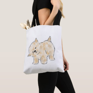 Süße handgezeichnete Illustration eines Pomeranian