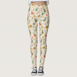 Süße handgezeichnete Osterhasen-Leggings Leggings