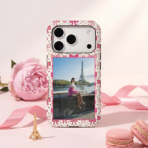Süße handgezeichnete rosa Schleifen Namen Herzen F