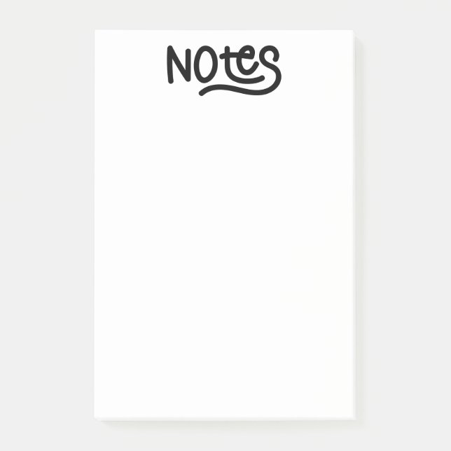 Süße Handschrift-Notizen-Typografie Post-it Klebezettel (Vorderseite)