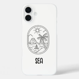süße Handy-Hülle für den Strand  iPhone 16 Plus Hülle