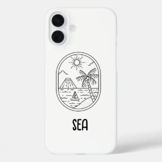 süße Handy-Hülle für den Strand  iPhone 16 Plus Hülle