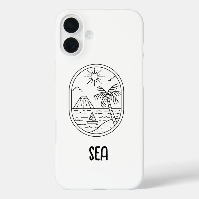 süße Handy-Hülle für den Strand  Case-Mate iPhone Hülle (Rückseite)