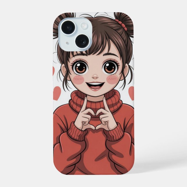 Süße Handyhülle iPhone 15 Hülle (Rückseite)