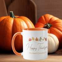 Süße Happy Thanksgiving Blätter individuell angepa