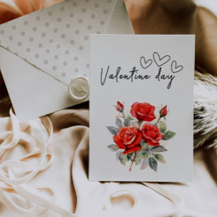 Süße Happy Valentinstag Karte 