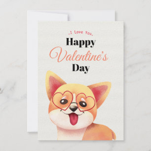 Süße Happy Valentinstag Karte