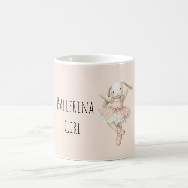 Süße Häschen-Ballerina  Kaffeetasse (Mittel)