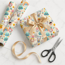 Süße-Häschen-Pastell-verspieltes Geschenkverpackun Geschenkpapier