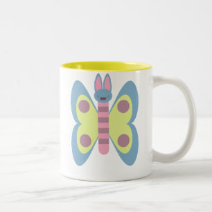 Süße Häschenfliege Hase Schmetterling Hybrid Liebe Zweifarbige Tasse