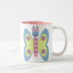 Süße Häschenfliege Hase Schmetterling Hybrid Niedl Zweifarbige Tasse