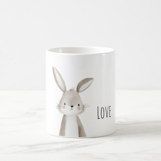 Süße Häschenliebe Kaffeetasse (Mittel)