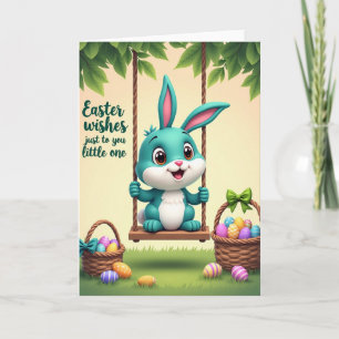 Süße Hasen Frühling Swing Karte