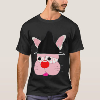 Süße Hasen-Hexe Halloween - Cartoon Grafik T-Shirt