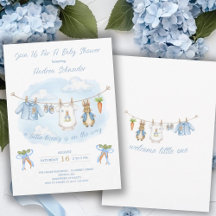 Süße Hasen-Jungen-Kleiderleine Baby-Party
