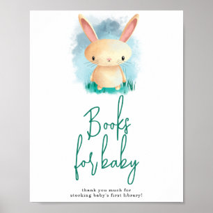 Süße Hasenbücher für Baby Poster
