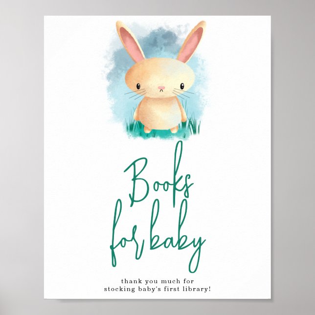 Süße Hasenbücher für Baby Poster (Vorne)