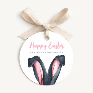 Süße Hasenohren Frohe Ostern Geschenkanhänger