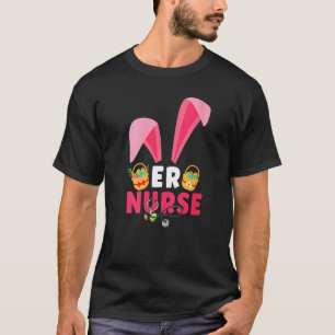 Süße Hasenohren Krankenschwester Eier Frohen Oster T-Shirt