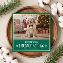 Süße Haustier-Hund-Foto Lustige Weihnachtsgrüße