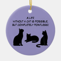 Süße Haustier Silhouetten Design - Katzen 1 + Text