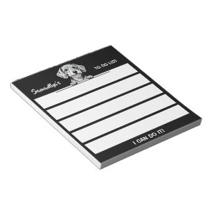 Süße Haustiere Minimalistisches Design - Hund 1 Notizblock