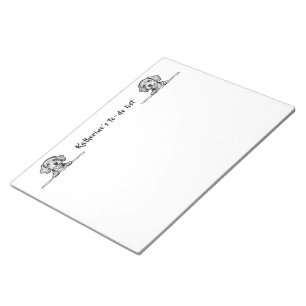 Süße Haustiere Minimalistisches Design - Hund 1 Notizblock