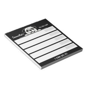Süße Haustiere Minimalistisches Design - Hund 2 Notizblock