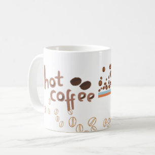 Süße heiße Kaffeetasse