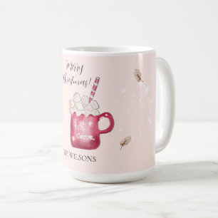 Süße heiße Kakao-Feiertagsillustration Kaffeetasse
