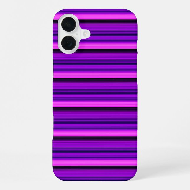 Süße heiße schwarze violette Streifen iPhone Hülle (Rückseite)