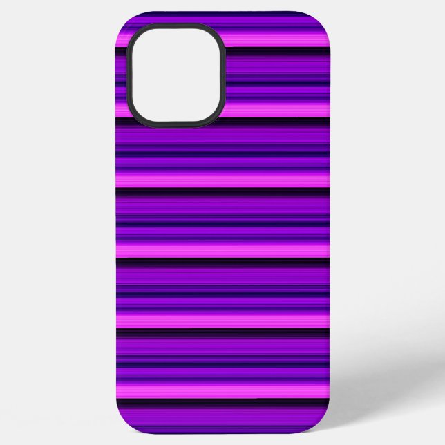 Süße heiße schwarze violette Streifen iPhone Hülle (Rückseite)
