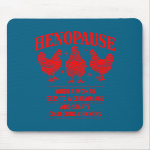 Süße Hennenpause Hühner Humor Bauernhof Geflügel Mousepad