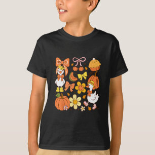 Süße Herbst Coquette Gans Kürbiskuchen Ästhetik Th T-Shirt