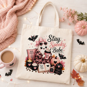 Süße Herbst-Geist- und Kürbis-Halloween-Tasche Tragetasche