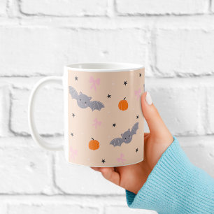 Süße Herbst-Halloween-Fledermaus-Muster-Tasse Kaffeetasse