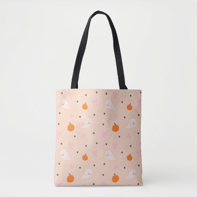 Süße Herbst-Halloween-Geister-Muster-Tasche (Vorderseite)