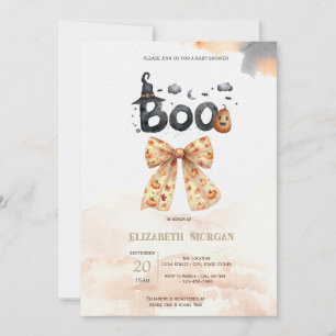 Süße Herbst-Kürbisse Bogen Boo Babyparty Einladung