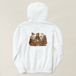 Süße Herbst-Waldtiere beim Spielen Hoodie