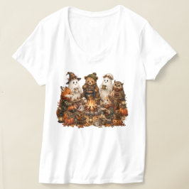 Süße Herbst-Waldtiere beim Spielen T-Shirt