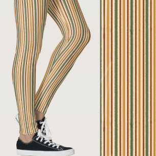 Süße Herbstfarben unscharfe Streifen saisonale Mus Leggings