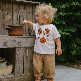 Süße Herbstfreunde-T-Shirt für Kleinkinder | Kawai Kleinkind T-shirt